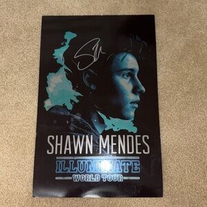 Shawn Mendes autographed poster
